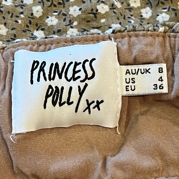 Princess Polly Cream and Brown Mini Dress - Picture 2 of 8